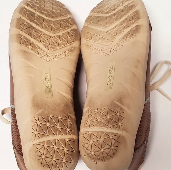 Cobb Hill Amalie Comfort Shoes WOM US11 CH9548 Taupe Leather Lace Up Sneakers - Picture 15 of 16